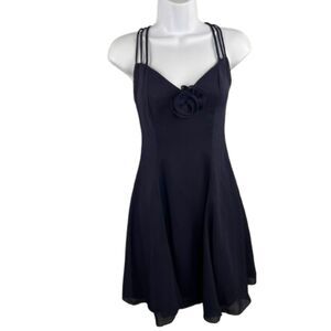 Jessica McClintock Gunne Sax Blue Strappy Juniors XS (3/4) Dress